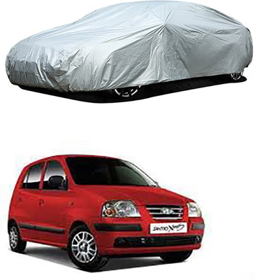 RAIN SPOOF Car Cover For Hyundai Santro Xing (Without Mirror Pockets)(Silver)