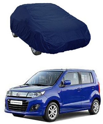 CoNNexXxionS Car Cover For Maruti Suzuki WagonR Stingray (Without Mirror Pockets)(Blue)