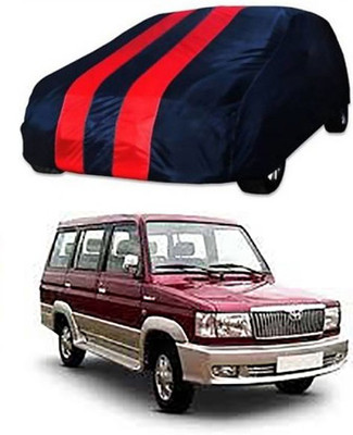 CoNNexXxionS Car Cover For Toyota Qualis (Without Mirror Pockets)(Red, Blue)