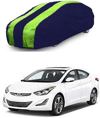 RAIN SPOOF Car Cover For Hyundai Elantra (Without Mirror Pockets)(Green, Blue)