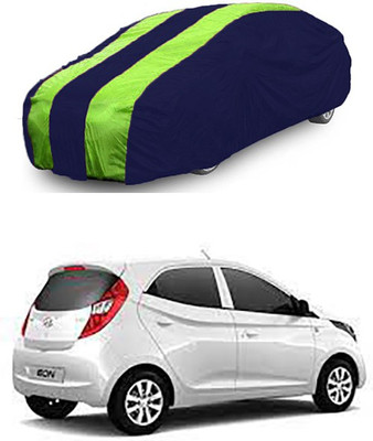 RAIN SPOOF Car Cover For Hyundai Eon (Without Mirror Pockets)(Green, Blue)