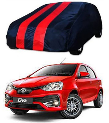 RAIN SPOOF Car Cover For Toyota Etios Liva (Without Mirror Pockets)(Red, Blue)