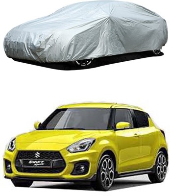 CoNNexXxionS Car Cover For Maruti Suzuki Swift (Without Mirror Pockets)(Silver)