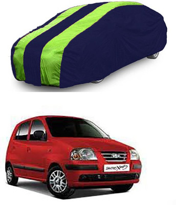RAIN SPOOF Car Cover For Hyundai Santro Xing (Without Mirror Pockets)(Green, Blue)
