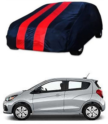 SnehaSales Car Cover For Chevrolet Spark (Without Mirror Pockets)(Red, Blue)