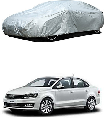 RAIN SPOOF Car Cover For Volkswagen Vento (Without Mirror Pockets)(Silver)