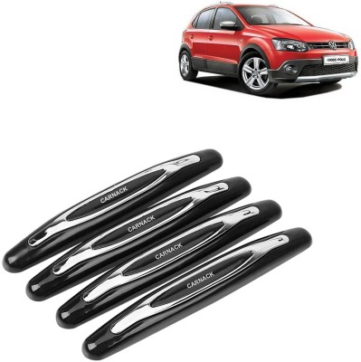 DvineAutoFashionZ Silicone, Plastic Car Door Guard(Black, Pack of 4, Volkswagen, Polo Cross)