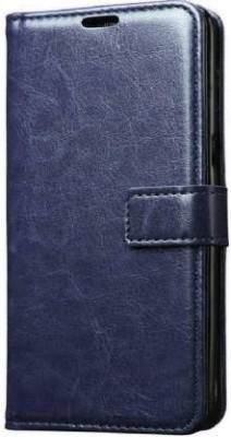 Cellshop Flip Cover for Leather Magnetic Vintage Flip Wallet Case Cover Oppo F9 Pro(Blue, Magnetic Case)