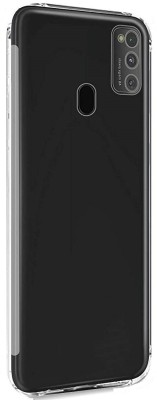 CELLCAMPUS Pouch for Samsung Galaxy M21, Samsung M21, Galaxy M21(Transparent, White, Grip Case, Pack of: 1)