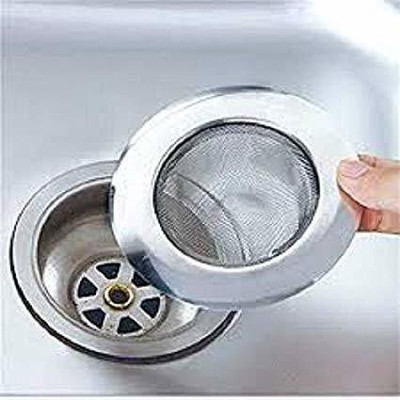 CJ SHOPIEE Basin Stainless Steel Pop-Up Strainer(10 cm Set of 1)