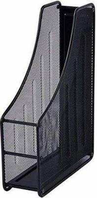 FosCadit 1 Compartments METAL 1 TIER METAL MESH MAGAZINE STAND(Black)