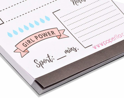 COI Girl Power Today Collection 50 Easy Tear Off Sheets Each| Set of 2 Writing Pads Pocket-size Writing Pad Ruled 50 Pages(White, Pack of 2)
