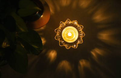 Fashion Bizz Brass Table Diya(Height: 2 inch)