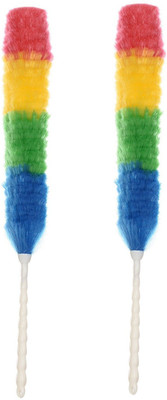 NGSS Magic Colorful Microfibre Static Duster for Easy Cleaning and Microfiber PP Dry Duster(Pack of 2)