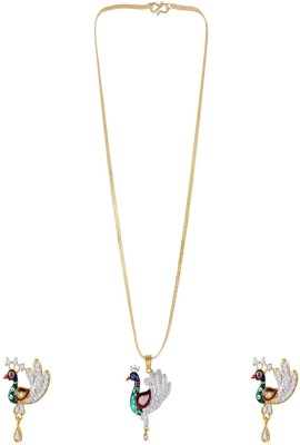 Divastri Alloy Gold-plated Gold Jewellery Set(Pack of 1)