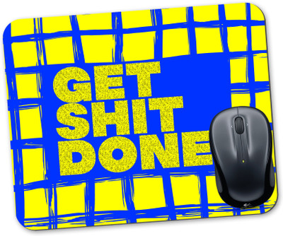 Unbounded Company Get Shit Done Mousepad(Yellow&Blue)