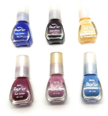 Eyetex dazller Nail Glitter 3019 Multicolor(Pack of 6)