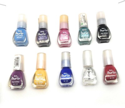 Eyetex dazller Nail Glitter 3027 Multicolor(Pack of 10)