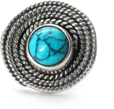 jsaj Turquoise Silver Plated Sterling Silver Nose Ring
