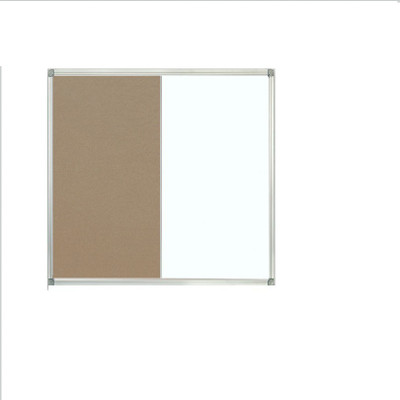 sunway Display Systems (Magnetic White Board with Light Brown Pin-up Board Soft Board Bulletin Board(White, Brown)