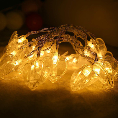 WunderVoX 16 LEDs 3 m Transparent Steady Heart Rice Lights(Pack of 1)