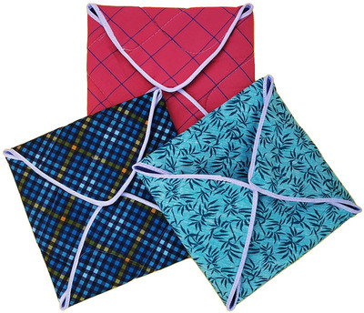 Homeroot Geometric Print, Checkered Roti Square Flap Cover(Multicolor, 3)