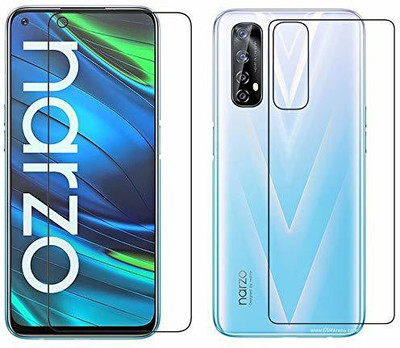 SOLIVAGANT Front and Back Tempered Glass for Realme Narzo 20 Pro(Pack of 2)