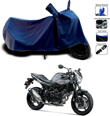 ANTHUB Two Wheeler Cover for Suzuki(Blue)