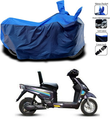SEBONGO Two Wheeler Cover for Hero(Electric NYX, Blue)