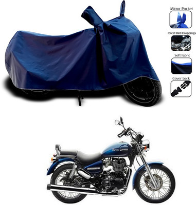 SEBONGO Waterproof Two Wheeler Cover for Royal Enfield(Thunderbird 350, Blue)
