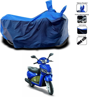 ANTHUB Waterproof Two Wheeler Cover for Mahindra(Blue)