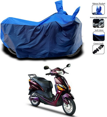 SEBONGO Two Wheeler Cover for Hero(Electric Optima, Blue)