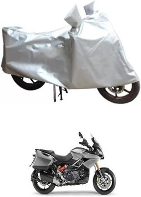 MSR STORE Two Wheeler Cover for Aprilia(Silver)