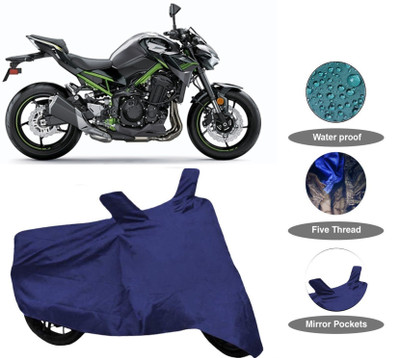 MEGA MARTZZ Waterproof Two Wheeler Cover for Kawasaki(Ninja, Blue)