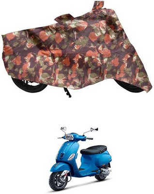 THE REAL ARV Waterproof Two Wheeler Cover for Universal For Bike(Vespa VXL, Multicolor)