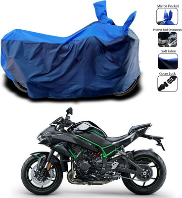 SEBOMGO Waterproof Two Wheeler Cover for Kawasaki(Blue)