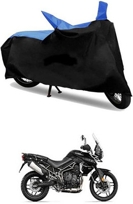 Autogard Two Wheeler Cover for Triumph(Tiger 800 XR, Blue, Black)