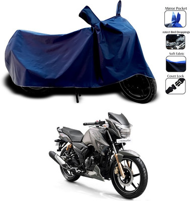 SEBONGO Waterproof Two Wheeler Cover for TVS(Apache RTR 180, Blue)