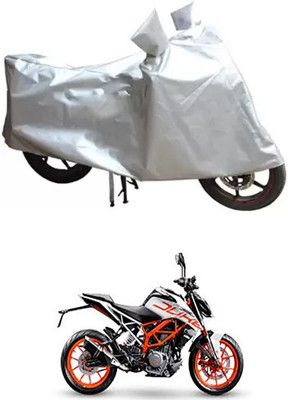 MSR STORE Two Wheeler Cover for KTM(Silver)