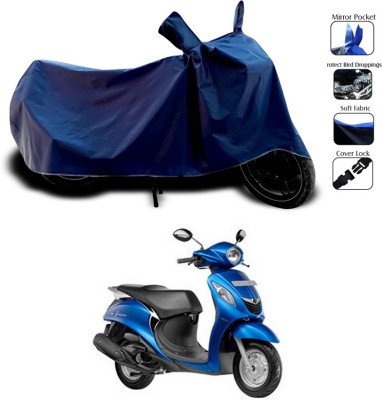 SEBONGO Waterproof Two Wheeler Cover for Yamaha(Fascino, Blue)