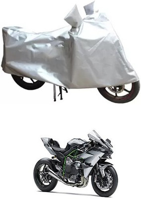 Autogard Two Wheeler Cover for Kawasaki(Silver)