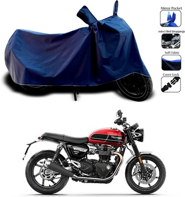 SEBONGO Two Wheeler Cover for Triumph(Blue)