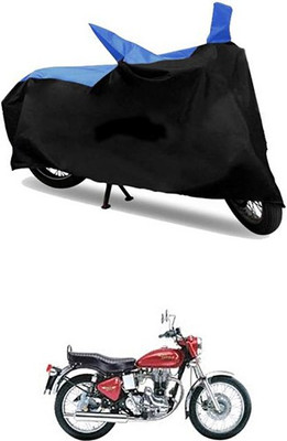 Autogard Two Wheeler Cover for Royal Enfield(Blue, Black)