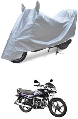 Blossom Trendz Two Wheeler Cover for Hero(Super Splendor, Silver)