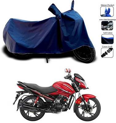 SEBONGO Waterproof Two Wheeler Cover for Hero(Glamour i3s, Blue)