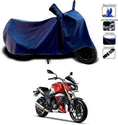 SEBONGO Two Wheeler Cover for Mahindra(Blue)