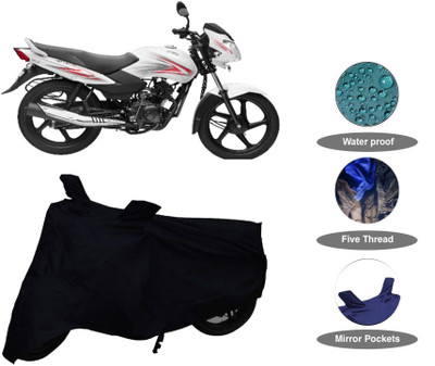 THE REAL ARV Waterproof Two Wheeler Cover for TVS(Sport, Black)