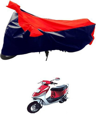 MSR STORE Two Wheeler Cover for Kinetic(Red, Black)