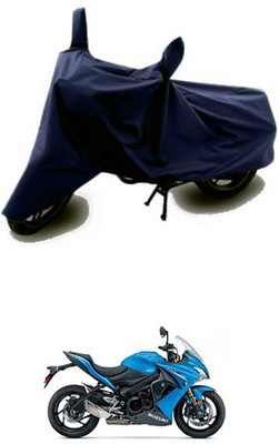 Blossom Trendz Two Wheeler Cover for Suzuki(Blue)