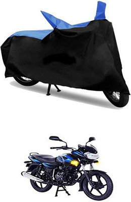 MSR STORE Two Wheeler Cover for Bajaj(Discover 125 DTS-i, Blue, Black)